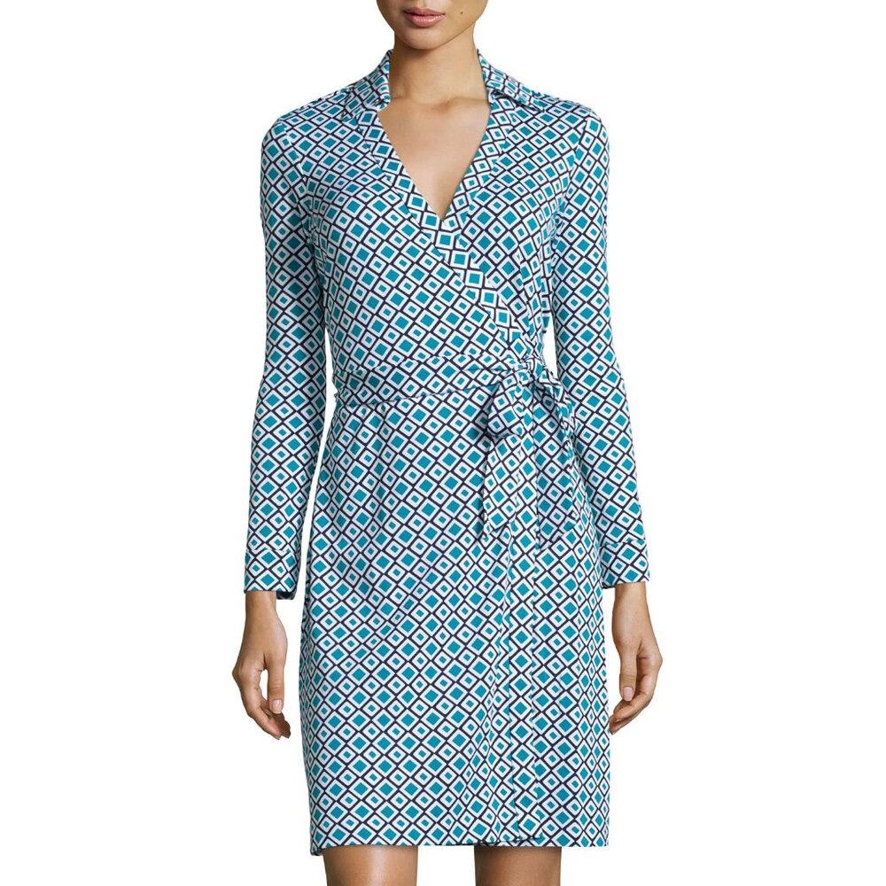Diane von Furstenberg Julian Wrap Dress Vintage Print